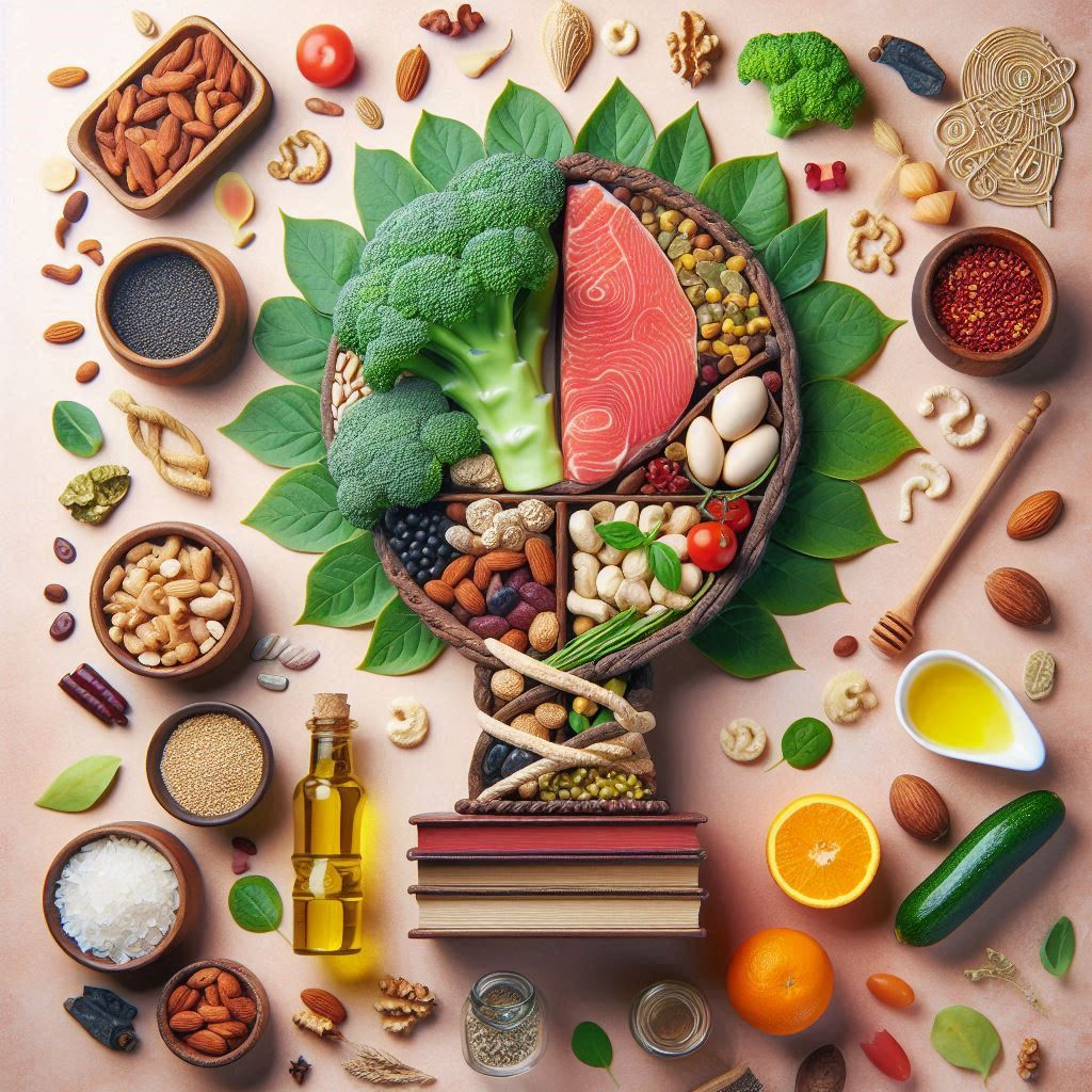 Healthy meal planning illustration